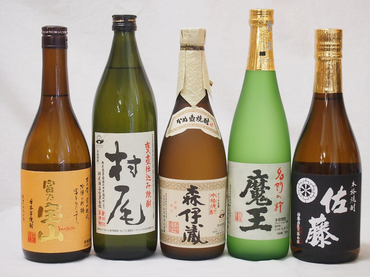 森伊蔵 焼酎 5本セット Amazon.co.jp: プレミアムな芋焼酎飲み比べ5本セット(森伊蔵
