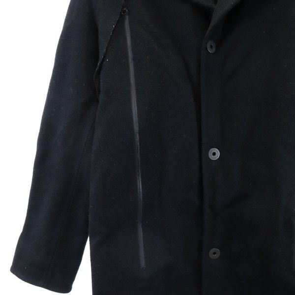 グリフィン イタリア製 ウール100% コート ブラック GRIFFIN メンズ 【中古】 【220119】
