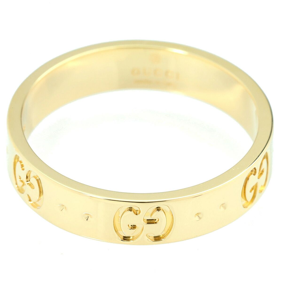 グッチ アイコン リング 指輪 K18 13号 GUCCI 中古 プレラブド 返品OK  