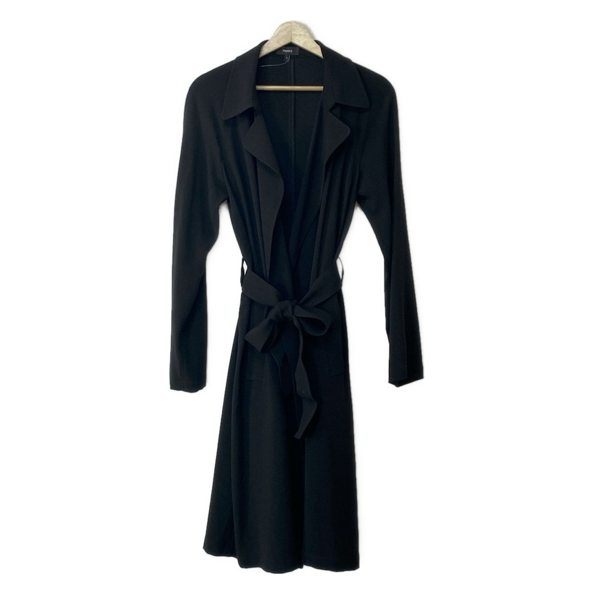 theory(セオリー) コート サイズS レディース - 黒 長袖/ロング丈/春