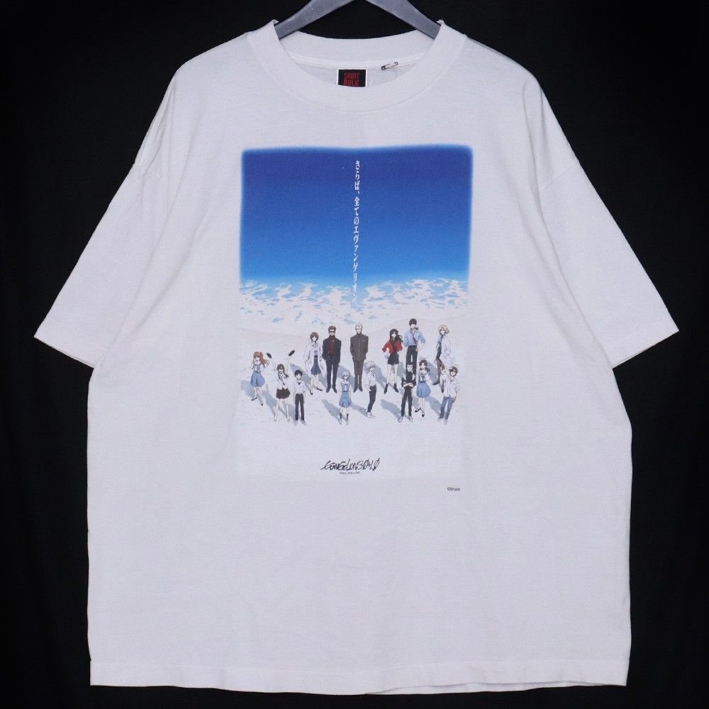 【国内買付】SAINT M××××××/ EV_SS TEE/WHITE 未使用 SAINT MICHAEL EV SS TEE XLサイズ ホワイト ブルー SM