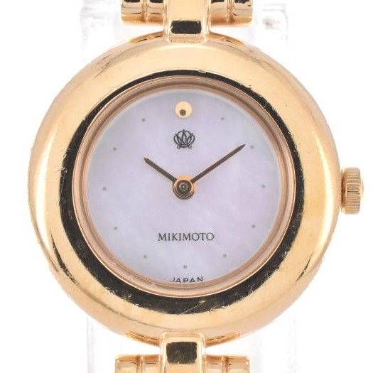 ミキモト MIKIMOTO 4N20-0941 2連 パールウォッチ JAL限定 クォーツ