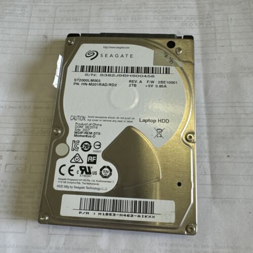 Seagate モバイル ST2000LM007 2TB 2.5