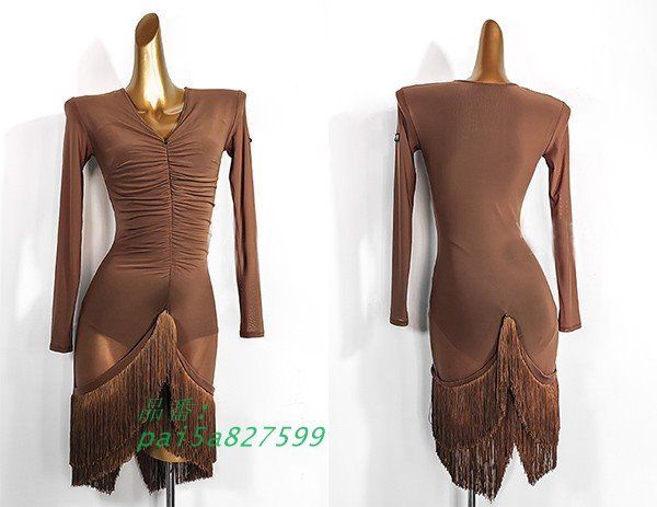 ラテン 衣装 ラテンドレス 社交ダンス衣装 ダンスウエア 黒 サンバ ブラック スリム チャチャ 豪華なドレス pai5a827599