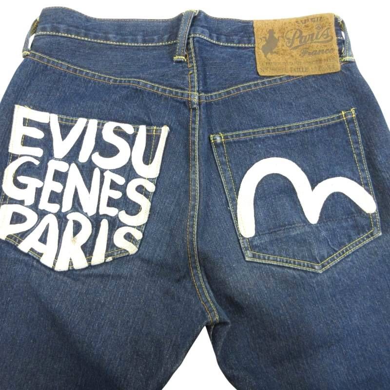 美品　EVISU PARISデニムパンツ　ジーンズ Yahoo!オークション -「parisジーンズ」(エヴィス) (え)の落札相場