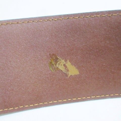 サルヴァトーレフェラガモ　スクエアトゥ　ヴァラ　シルバー金具　ダークブラウン サルヴァトーレフェラガモ Salvatore Ferragamo ベルト レザー