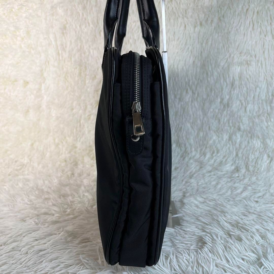 美品 BALLY 2way ビジネスバッグ ナイロン レザー ブラック