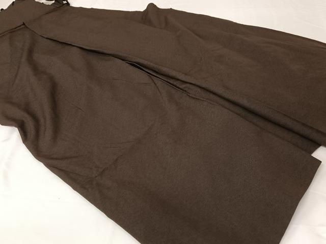 平和屋着物●男性 馬乗り袴 憲法色 正絹 AABA4534np