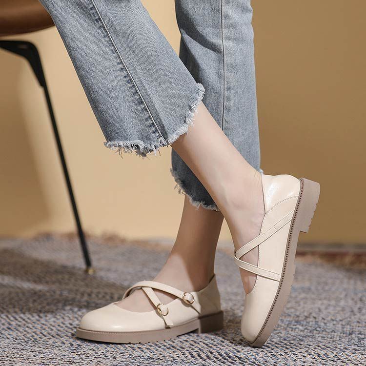 パンプス クロスベルトシューズ フラットシューズ 革靴 ローファー JK 通学 クラシック トレロ 通勤 レディース 歩きやすい ゴスロリ系 お姫系 女子高校生 dkhsh592122