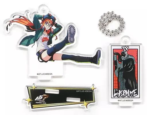ペルソナ5 ザ・ロイヤル プリンセスカフェ アクリルキースタンド 佐倉双葉 ナビ 中古】雑貨 佐倉双葉 「ペルソナ5 ザ・ロイヤル×PRINCESS CAFE