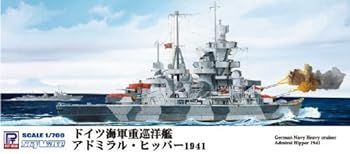 【】ピットロード 1/700 独海軍 重巡洋艦 アドミラル・ヒッパー1941 W157