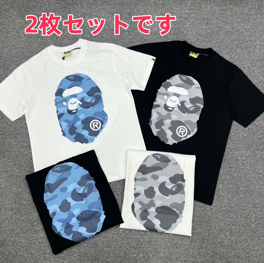 新品 A BATHING APE Sakura Photo Ape Head Tee アベイシングエイプ T ...