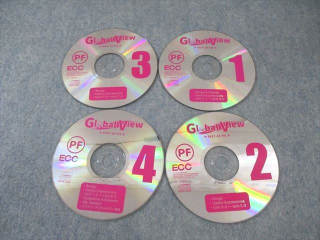 ECCジュニア Global View COURSEBOOKなど EASY AS PIE/PIECE OF CAKE PB 計6冊 CD8枚/DVD2枚付 105L4D ECCジュニア Global View COURSEBOOKなど EASY AS PIE/PIECE OF