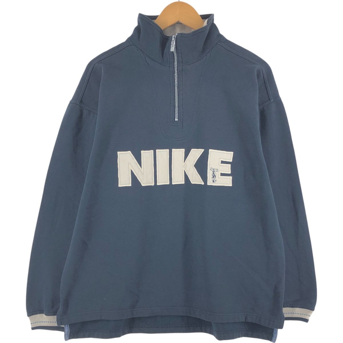 古着 80年代 ナイキ NIKE ハーフジップスウェットシャツ トレーナー 