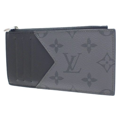 LOUIS VUITTON(ルイ・ヴィトン) モノグラム・エクリプス/モノグラム・エクリプス リバース コインカード・ホルダー コインケース  カードケース ブラック黒 グレー シルバー金具 M69533 メンズ 40802088704【中古】【アラモード】