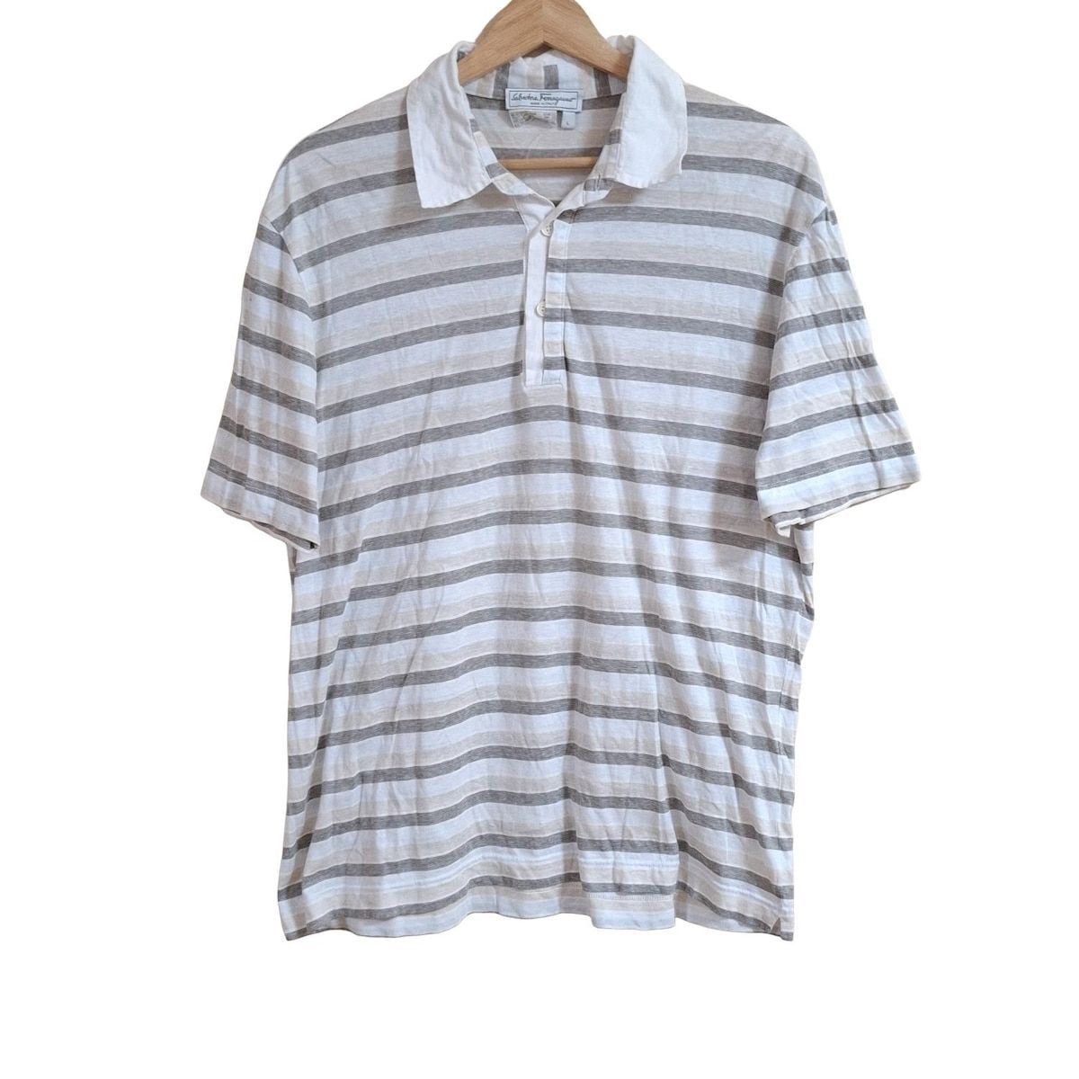 フェラガモ メンズ ポロシャツ グレー