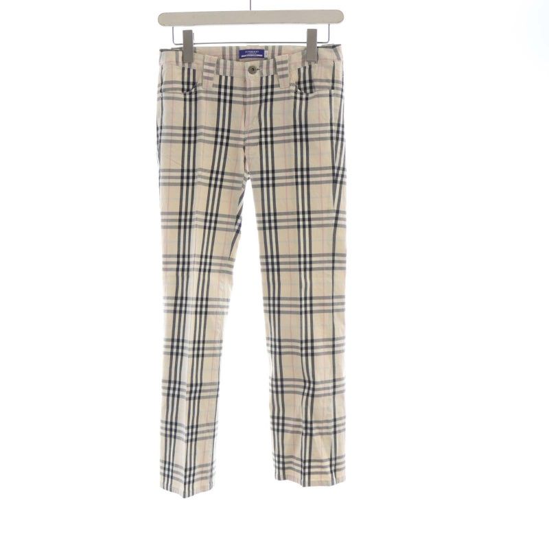 BLUE LABEL 　チェック上下 セール】 ダブルフェイスクレストブリッジチェックスキニー