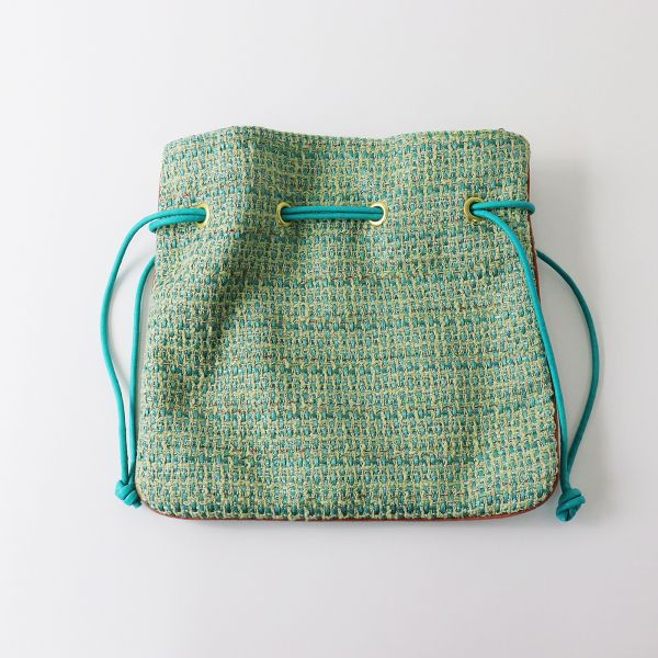 charmant sac シャルマントサック ラメツイード 巾着バッグ charmant sac シャルマントサック ラメツイード 巾着バッグ