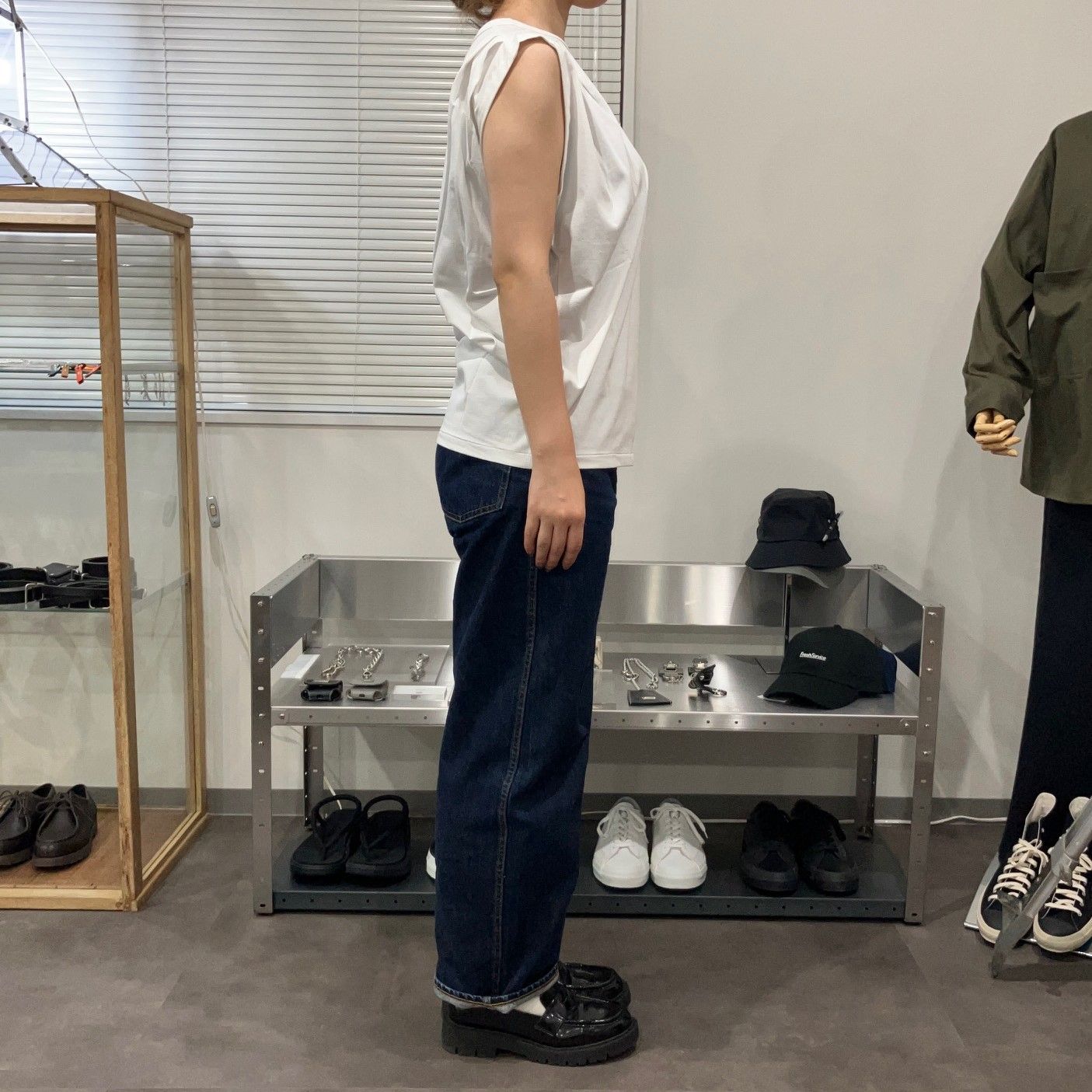 HAVERSACK ハバーサック クルーネックノースリーブTシャツ WHITE