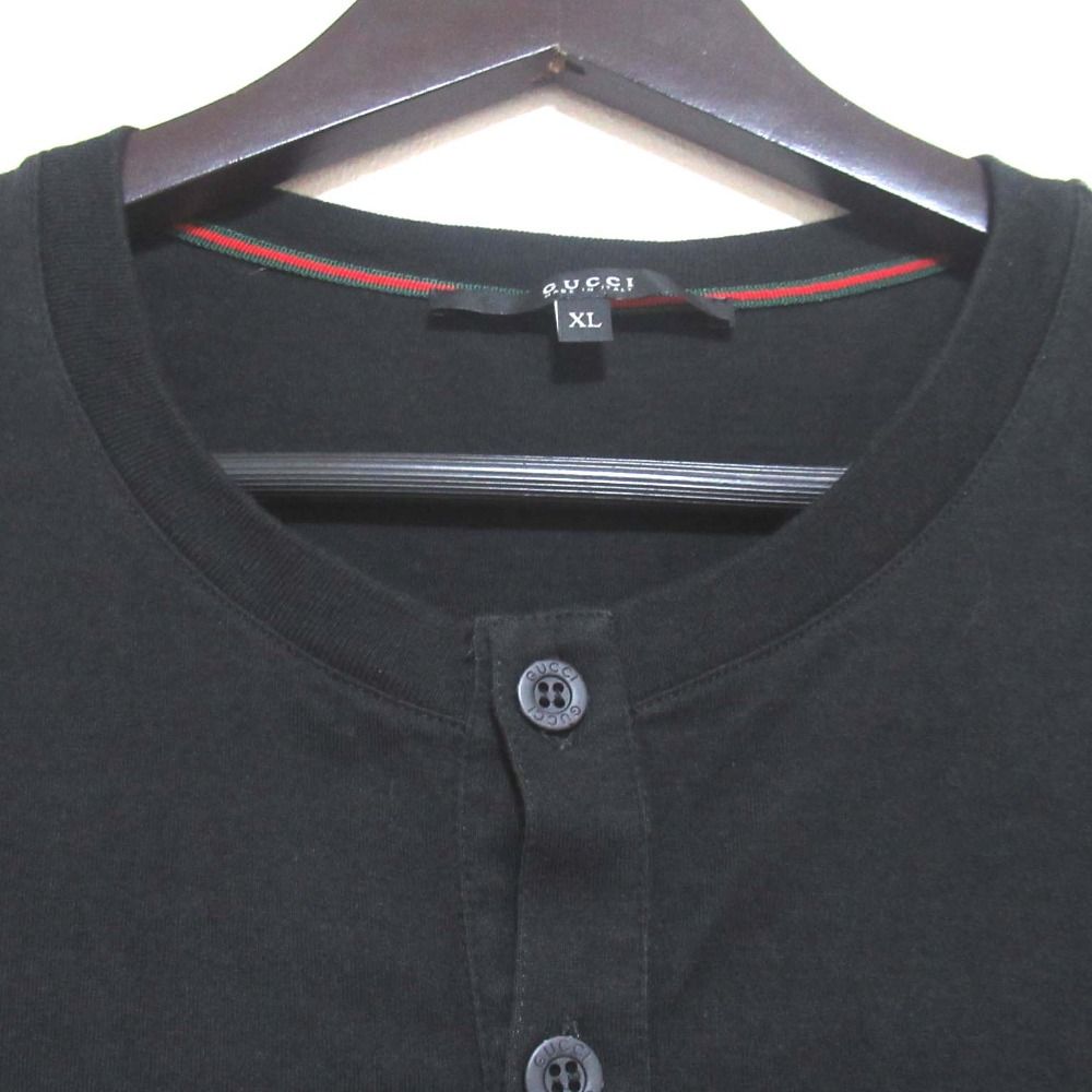 良品 GUCCI グッチ シェリーライン ヘンリーネック 半袖 Tシャツ