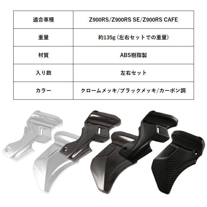 カワサキ Z900RS Z900RS カフェ SE CAFE 専用 フレームカバー 左右 
