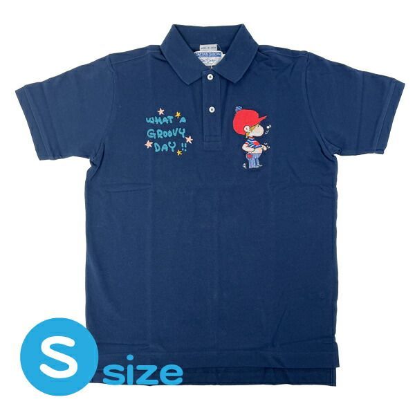 水森亜土 キャプテンサンタ コラボ ポロシャツ (S) ネイビー アパレル 13,385円