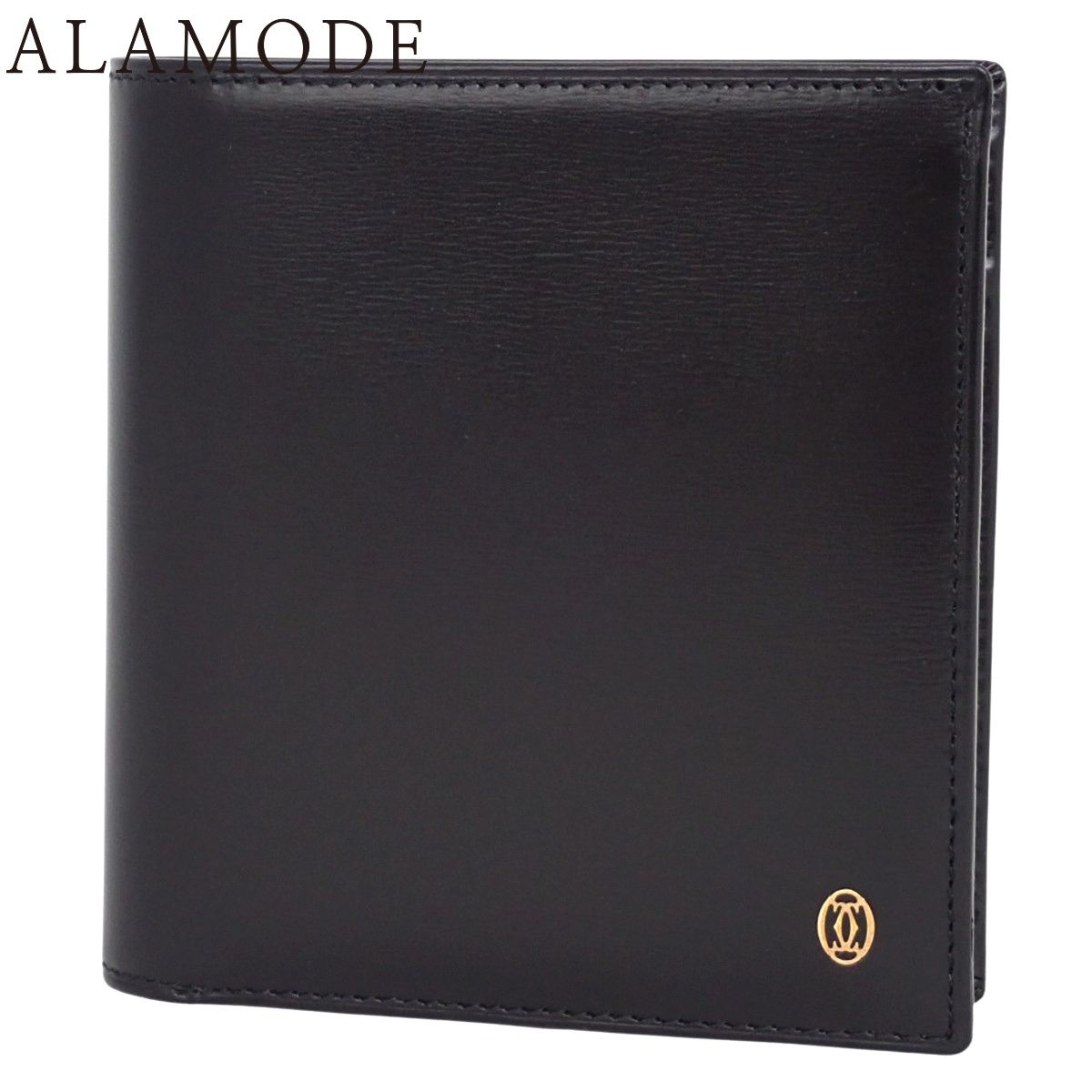 極美品 保存箱袋付 ジバンシィ 三つ折り財布 エンボス 黒 ロゴ