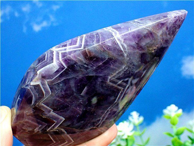 インテリア小物 天然～愛の守護石～夢幻紫水晶アメジスト 原石B87G3/69G06C