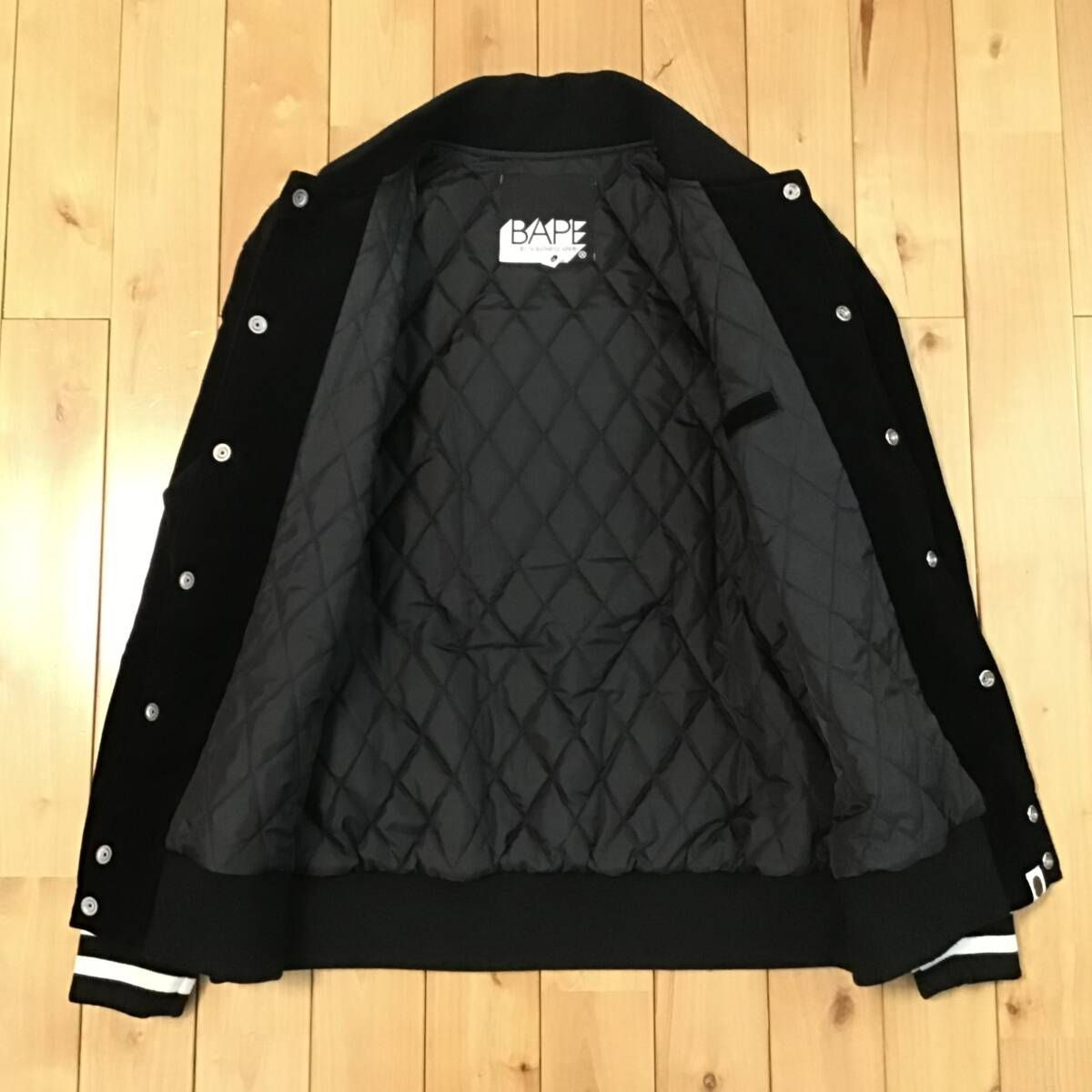 A BATHING APE コーデュロイ スタジャン M 黒 ジェネラル General コーデュロイ スタジャン Mサイズ black a bathing ape