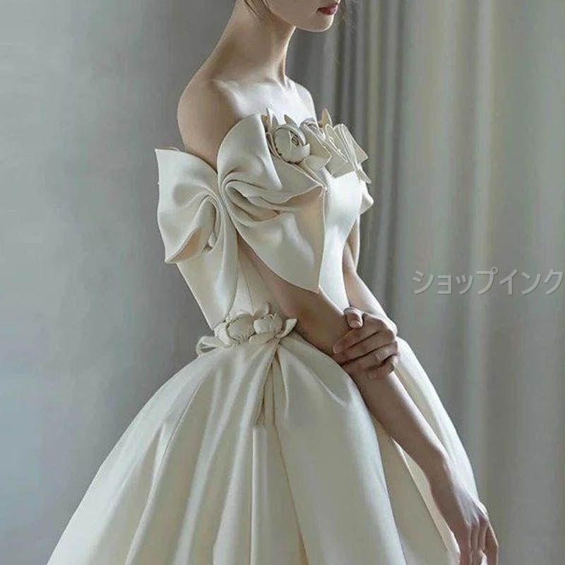 aラインドレス サテン