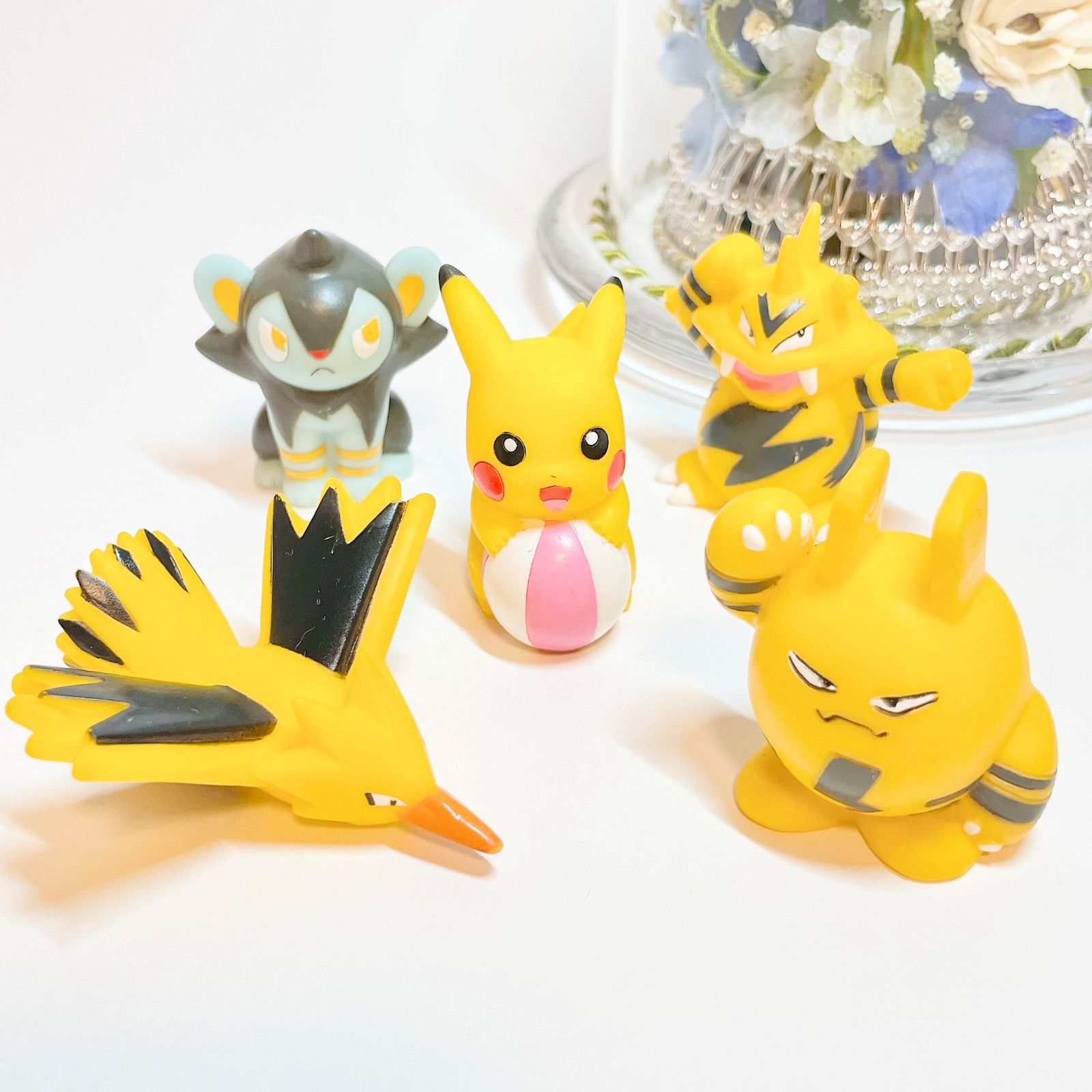 p6 ポケモンキッズ フィギュア 指人形 5体セット✨【ピカチュウ