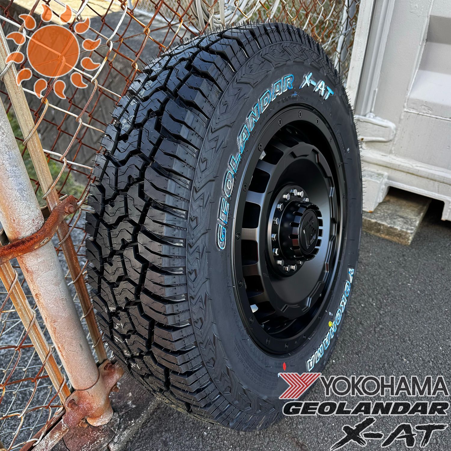 【未使用品】最新作タイヤ ジムニー JB23 JB64 LEXXEL SwaGGer Old style スワッガー 185/85R16 ヨコハマ ジオランダー G015 A/T ホワイトレター ラジアルタイヤ