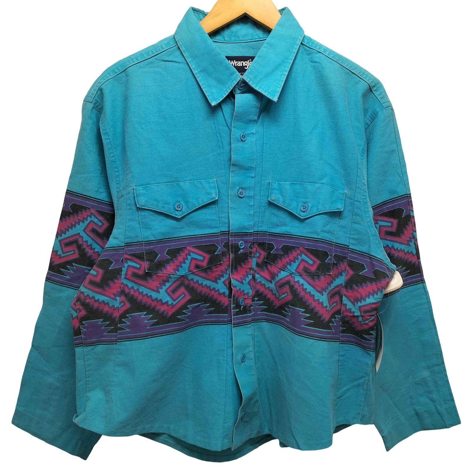 ラングラー Wrangler REGULAR FIT PRESHRUNK ボックスシルエットシャツ メンズ  17 1/2 35