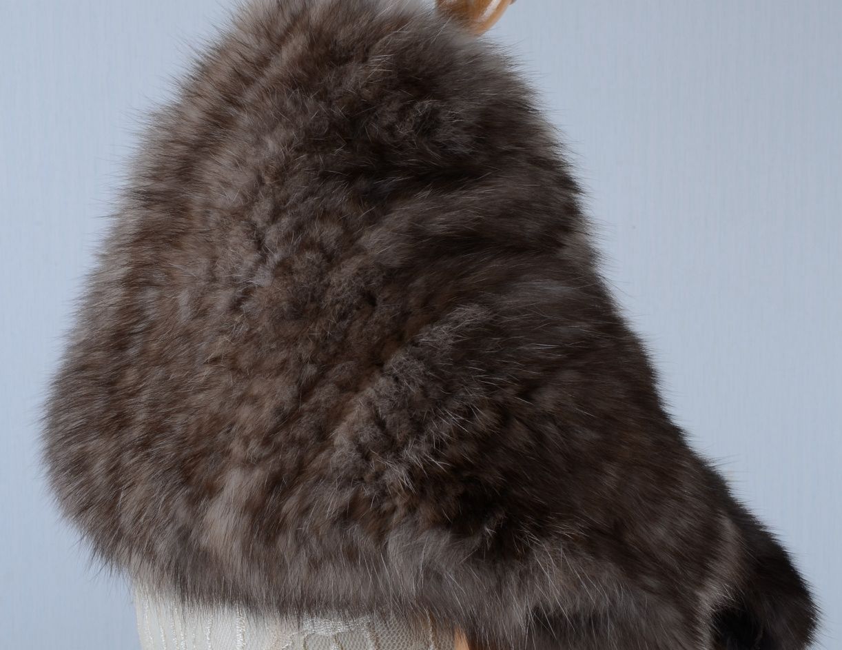 新品限定◆上質なセーブル 編み込みケープ/毛皮リアルファー セーブルファー 新品限定◇上質なセーブル 編み込みケープ/毛皮リアルファー