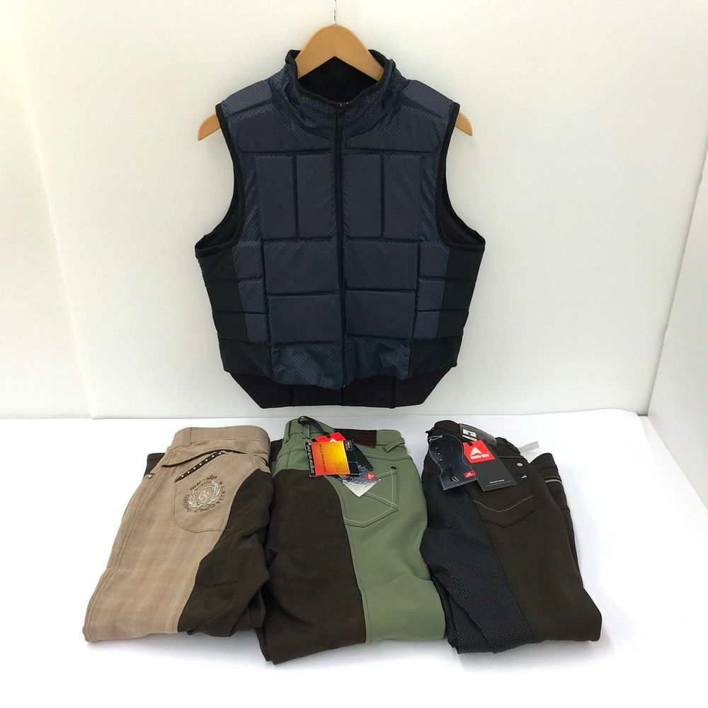 ♥あり 乗馬用 CAVALLO カバロ プロテクターベストM EURO-STAR ユーロスターズボン レディース 4点セット