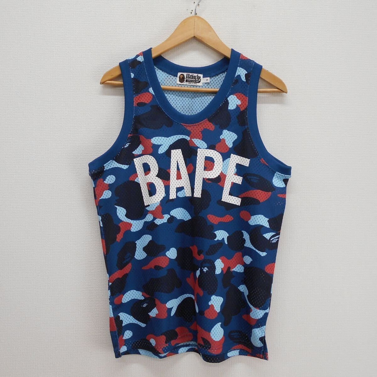 A BATHING APE アベイシングエイプ 001CSD301009X メッシュ タンク 