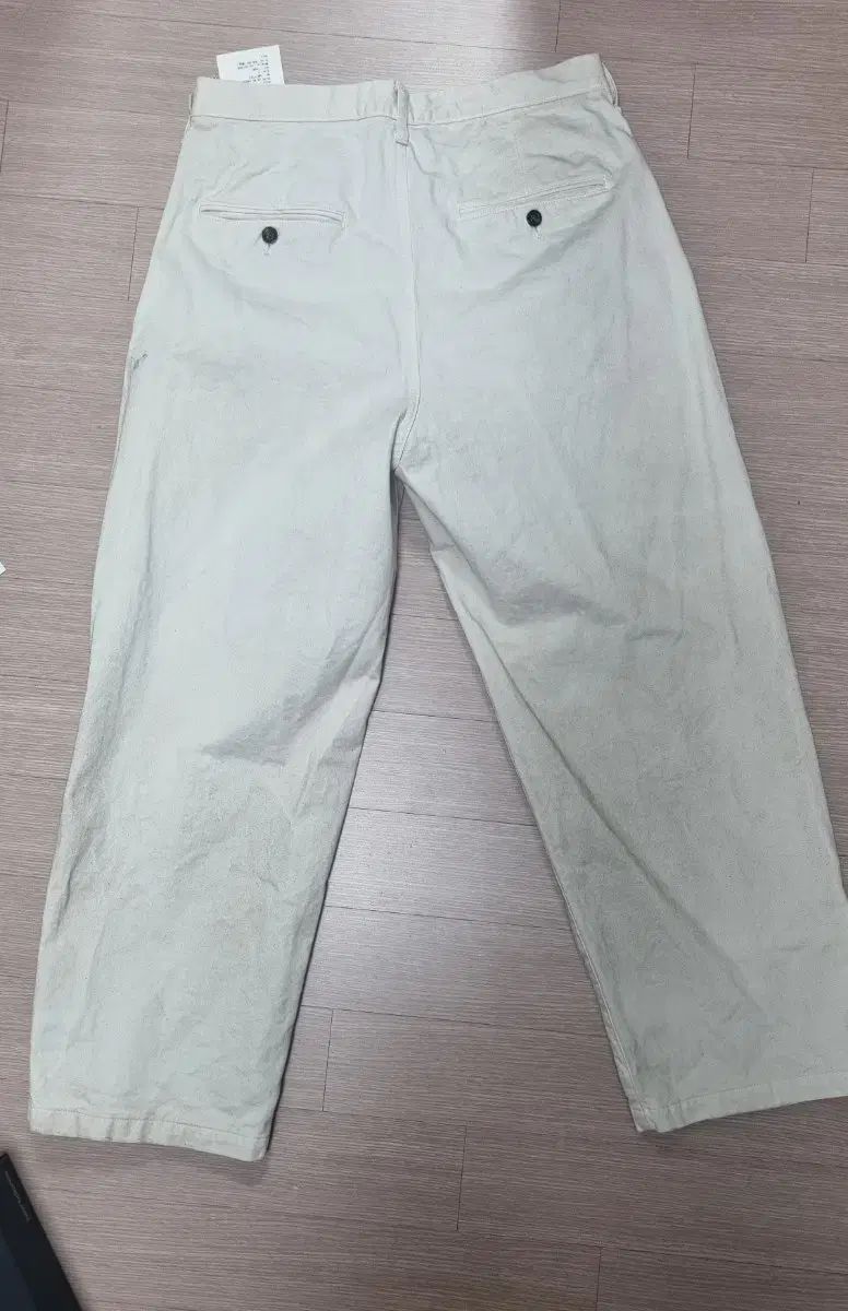 2 ancellm ペイント チノ スラックス アイボリー