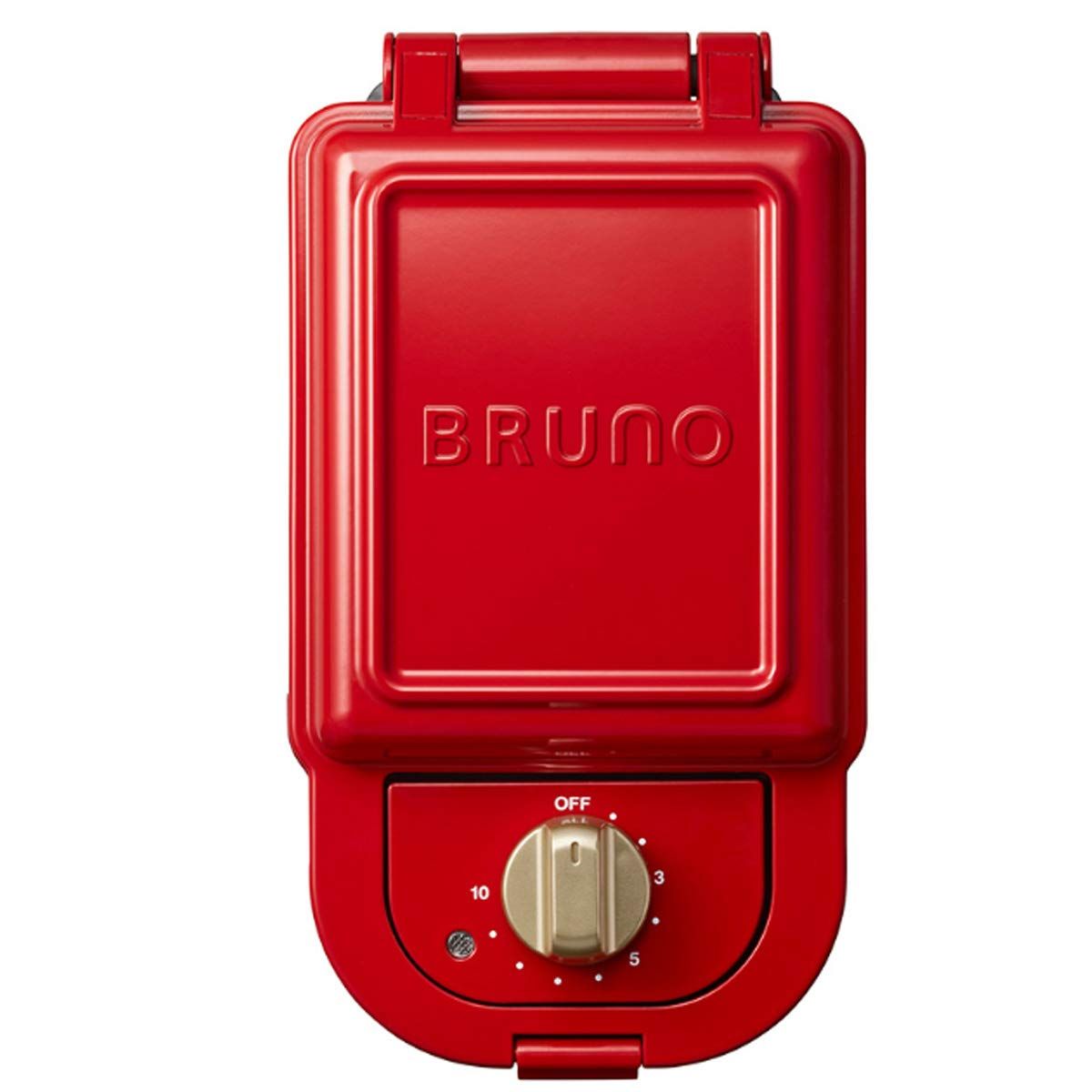ブルーノ BRUNO ホットサンドメーカー 耳まで焼ける 電気 シングル レッド BOE043-RD レッド