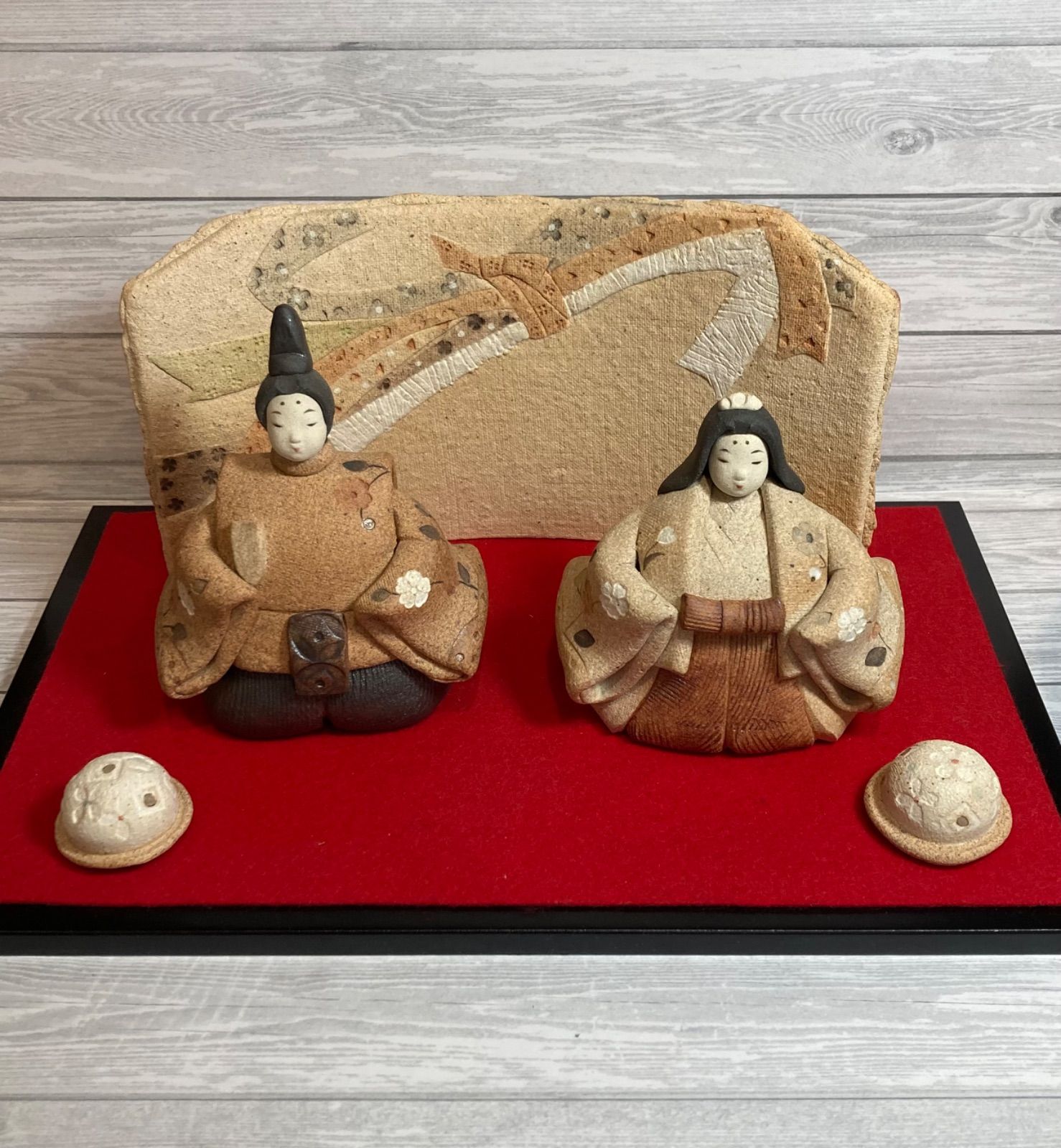 新品】陶びな 作家 滝上真由美 雛人形 ひな人形 お雛様 陶人形 初節句