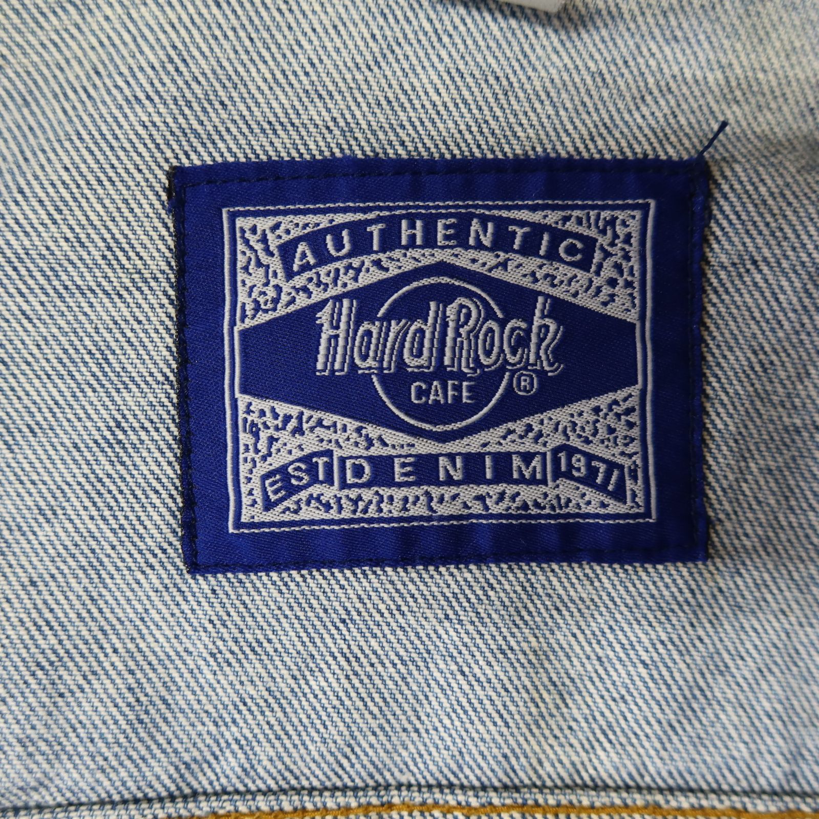 90s Vintage US古着☆Hard Rock CAFE ハードロックカフェ デニム 