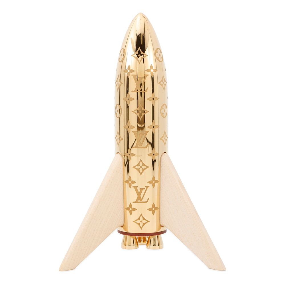 ルイヴィトン ペーパーウェイト モノグラム プレス パビエ ロケット ウッド GI0794 LOUIS VUITTON インテリア