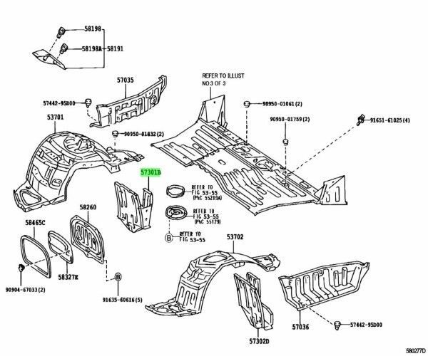 トヨタ 純正 レジアスエース ツーリング ハイエース アウトリガ NO.1 右 OUTRIGGER NO.1 RH 57301-26040 TOYOTA LEXUS Genuine JDM