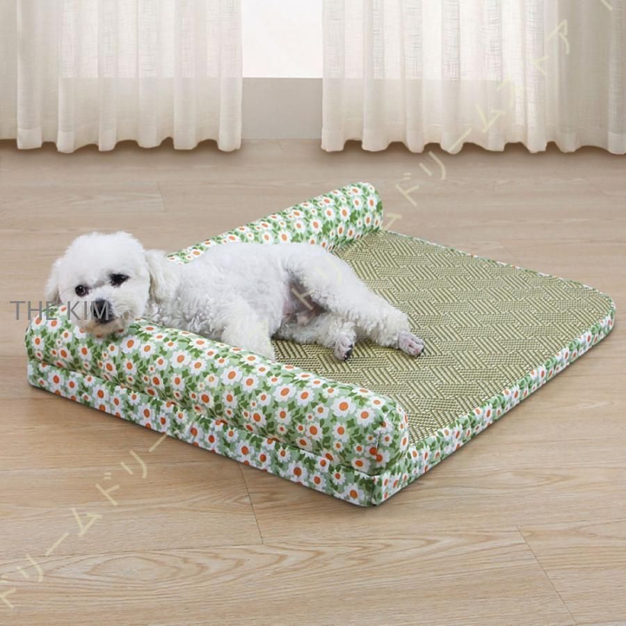 ペットベッド あごのせベッド 犬ベッド ペットハウス 猫ベッド ペットソファ 角型 ぐっすり眠れる 冬寒さ対策 クッション シニア犬 通気 冷感 介護 おしゃれ