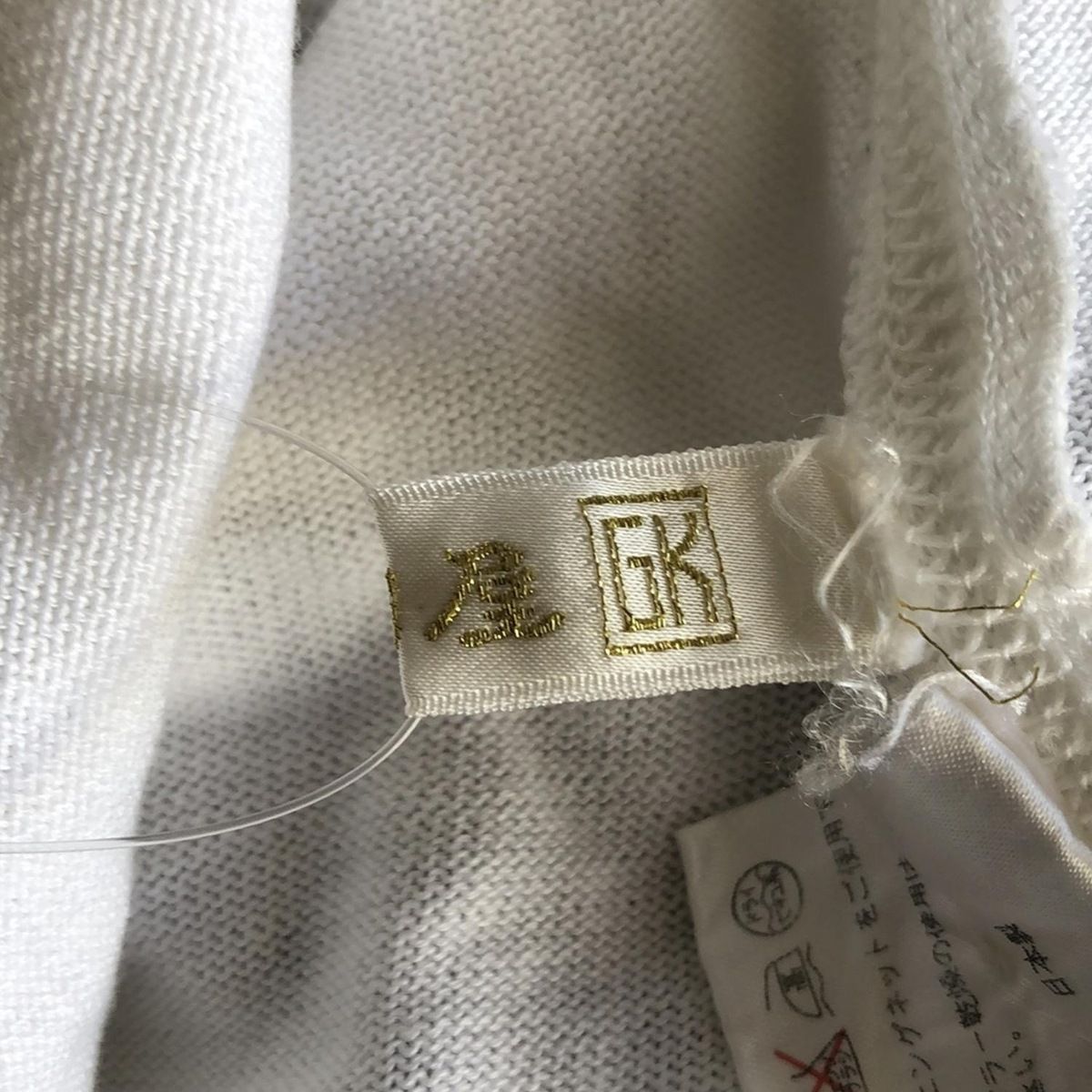 伊太利屋 - 伊太利屋/GKITALIYA(イタリヤ) 半袖Tシャツ サイズ9 M レディース - アイボリー ラインストーン 伊太利屋/GKITALIYA(イタリヤ) 半袖Tシャツ サイズ9 M