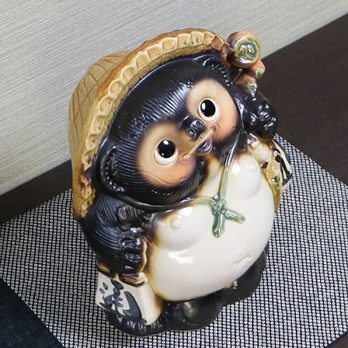 信楽焼 たぬき 置物 高さ27cm 陶器 9号福狸 ta-0214 - メルカリ