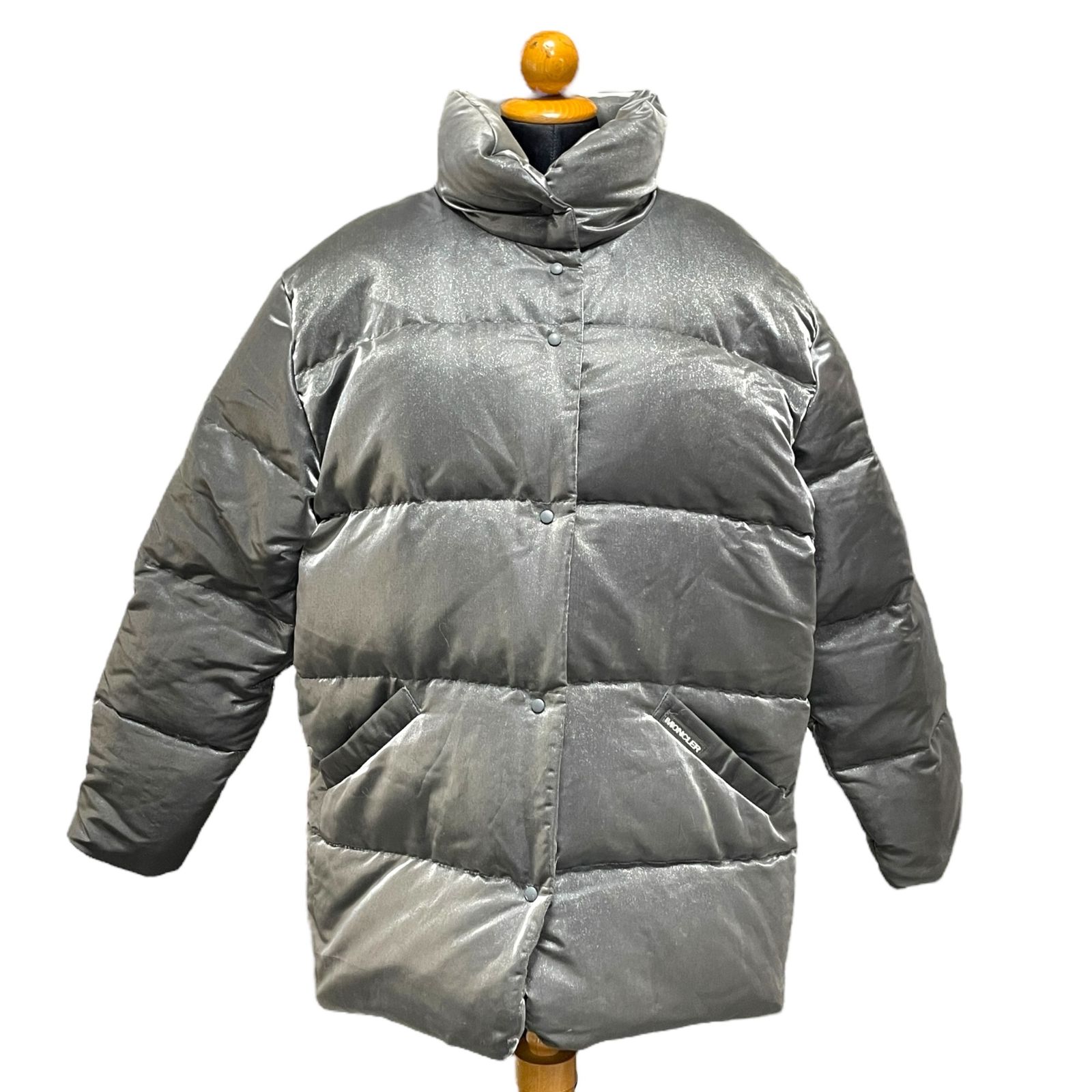 ◇中古品◇モンクレール MONCLER ダウンジャケット グレー レディース 