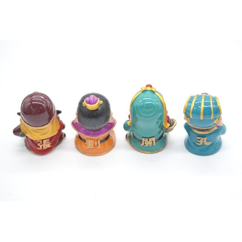 三国志 マスコット 人形 張飛 劉備 関羽 孔明 樹脂製置物 7cm 4 三国志 マスコット 人形 張飛 劉備 関羽 孔明 樹脂製置物 7cm 4