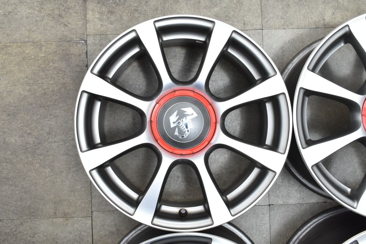 【バーゲンSALE】 アバルト 500 純正 16in 6.5J 35 PCD98 4本 品番 51830198 ABARTH 595 フィアット 500 パンダ プント 流用 ノーマル戻し等に