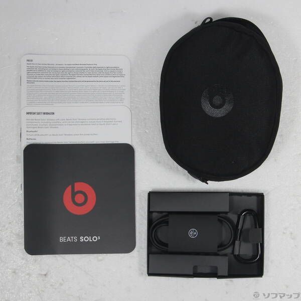展示品〕 Beats Solo 3 Wireless MX432PA／A ブラック【305】