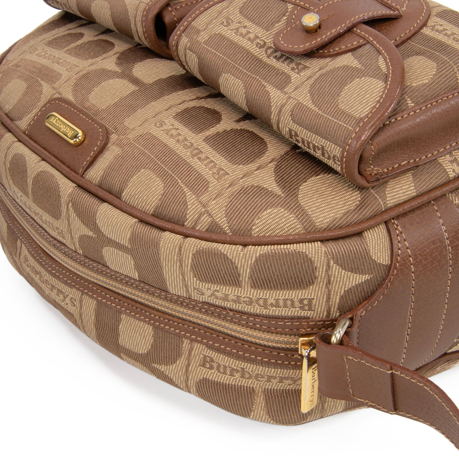 本物 オールドバーバリー ショルダーバッグ レディース ベージュ